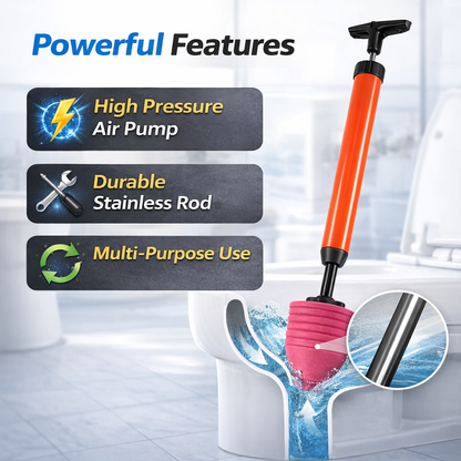 Sovimi™ High Pressure Drain Blaster – Powerful Toilet & Sink Unclogging Tool