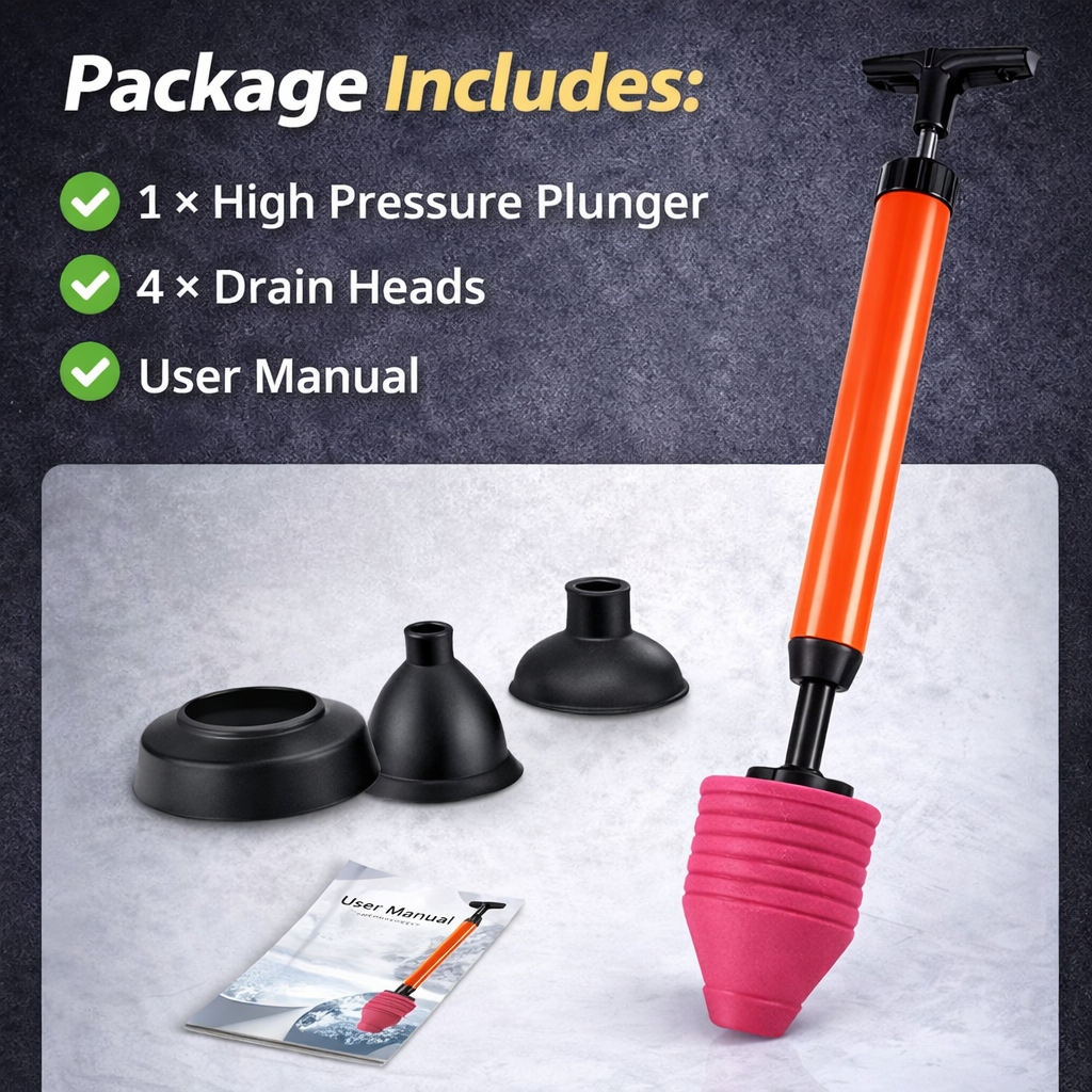 Sovimi™ High Pressure Drain Blaster – Powerful Toilet & Sink Unclogging Tool